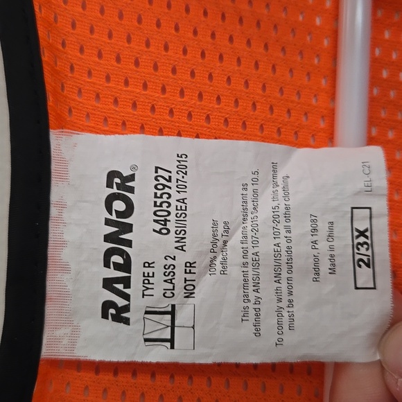 Radnor Hi-Vis Safety Vest - Picture 3 of 5